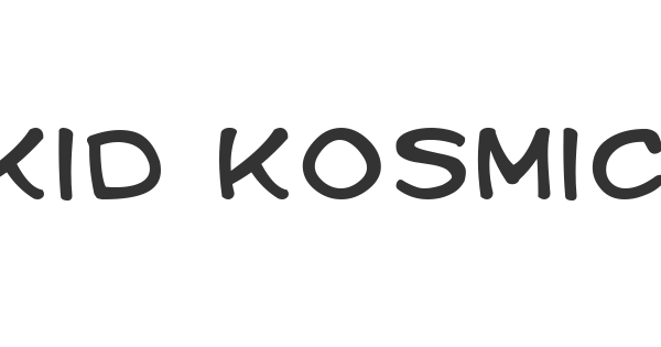 Kid Kosmic font thumbnail
